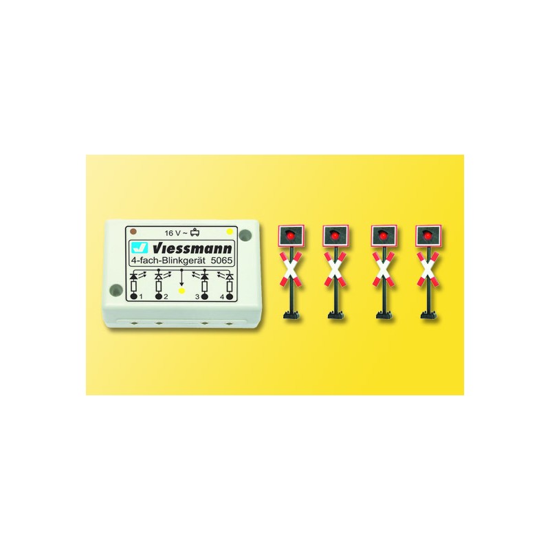 Viessmann 5835 H0 Andreaskreuze,4 St.+Blinke