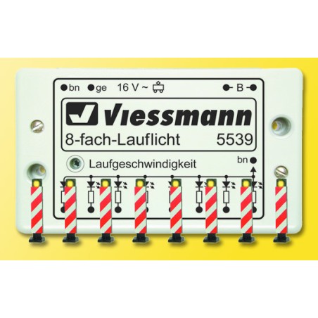 Viessmann 5040 H0 Warnbaken+ Laufl., 8 Stück