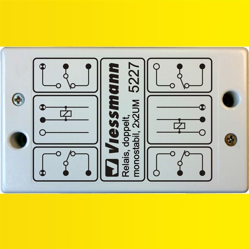 Viessmann 5227 Relais, doppelt, monostabil, 2x2UM