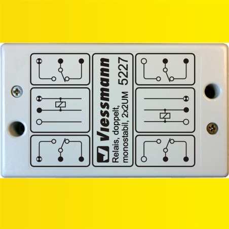 Viessmann 5227 Relais, doppelt, monostabil, 2x2UM