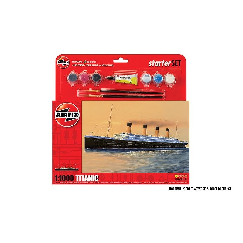 Airfix A55314 1/1000 Large Starter Set, RMS Titanic