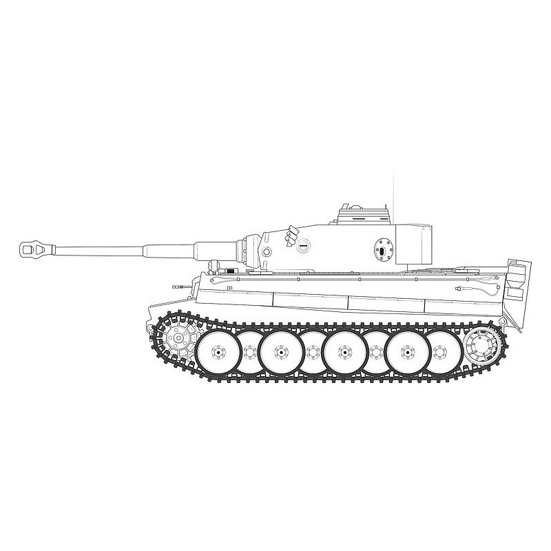 Airfix A1357 1/35 Tiger-1, frühe Version