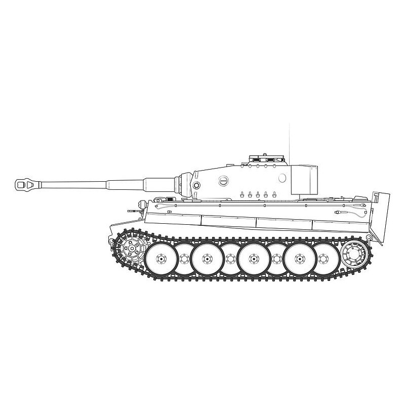 Airfix A1359 1/35 Tiger-1, mittlere Version