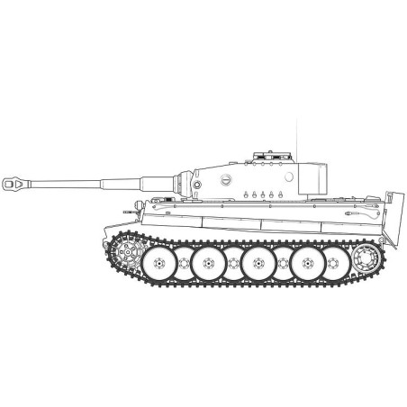 Airfix A1359 1/35 Tiger-1, mittlere Version