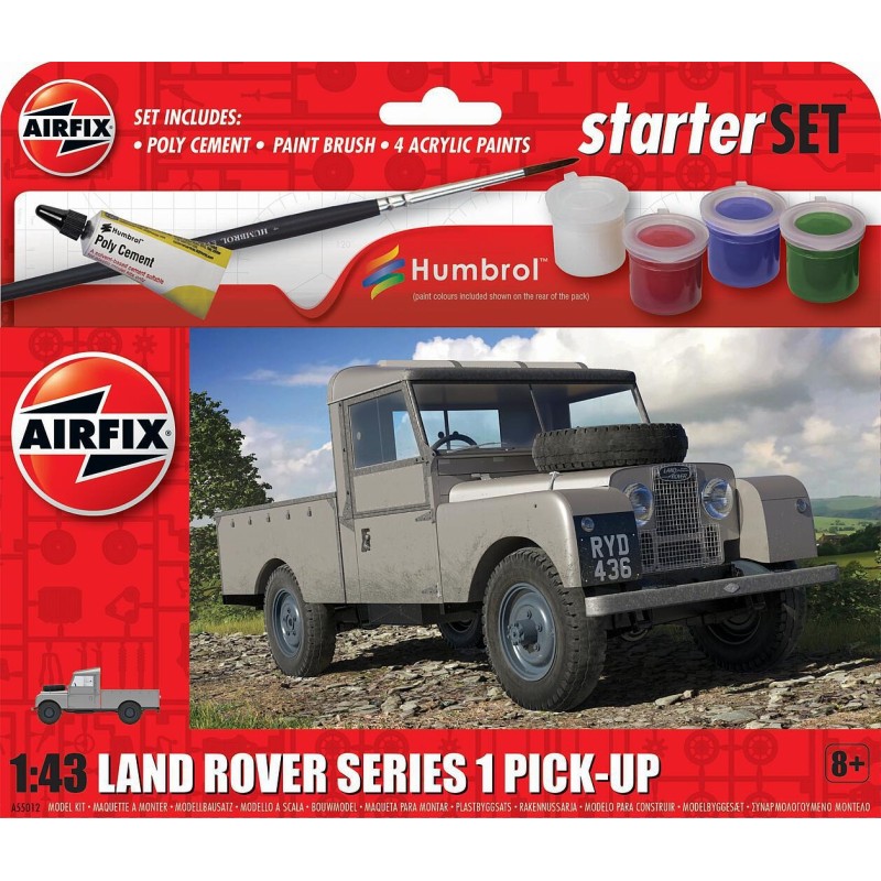 Airfix A55012 1/43 Starter Set - Land Rover Series 1