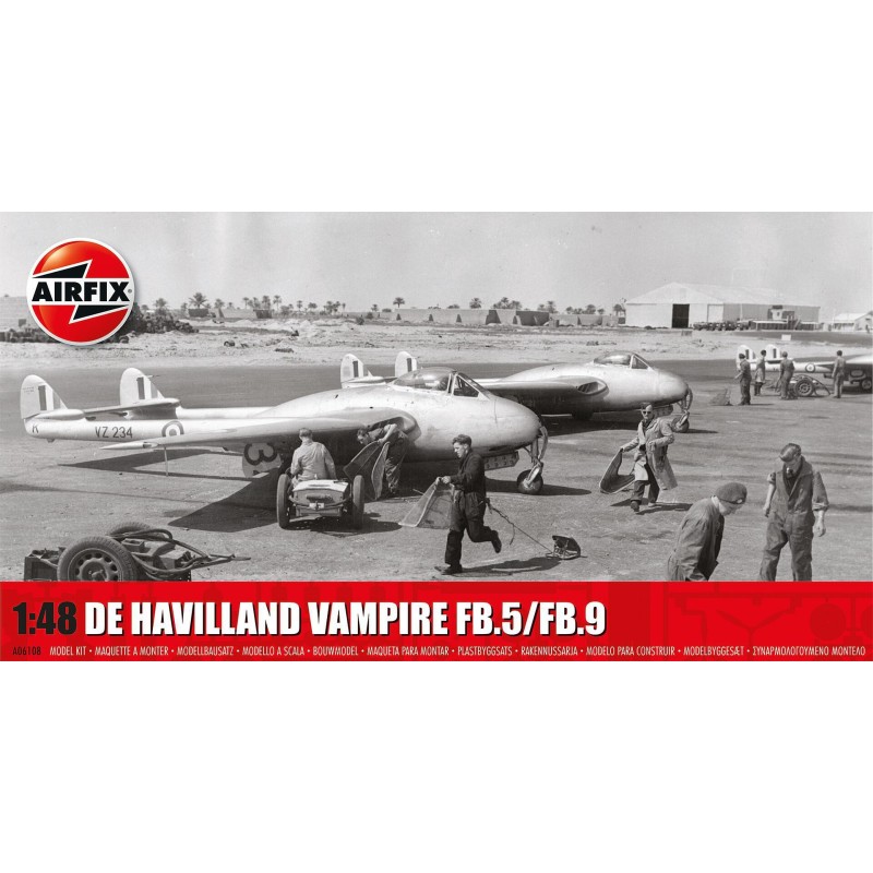 Airfix A06108 1/48 1/48 De Havilland Vampire FB.5/FB.9