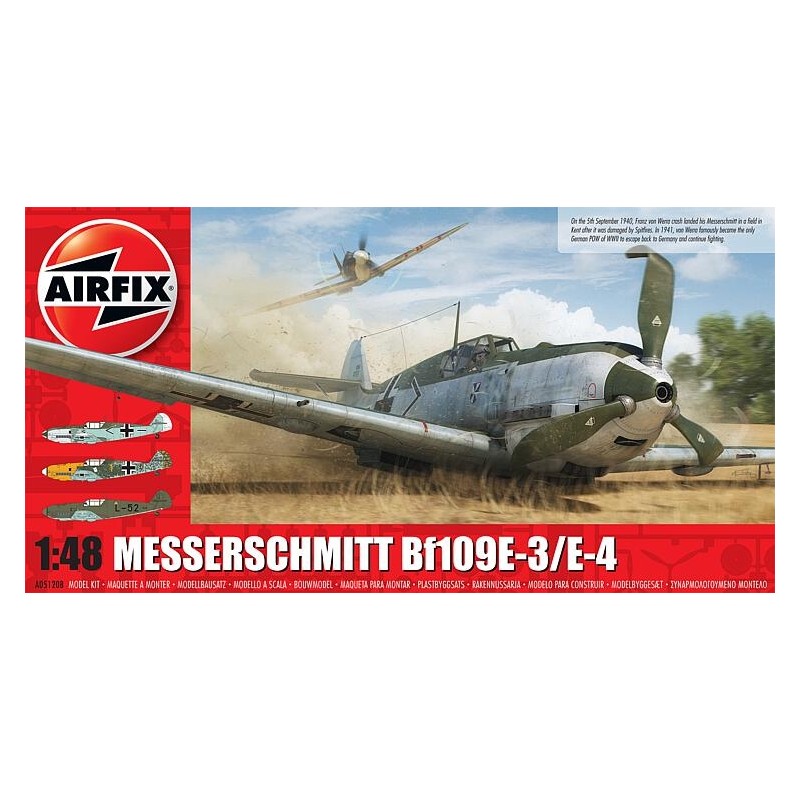 Airfix A05120B 1/48 Messerschmitt Me109E-4/E-01