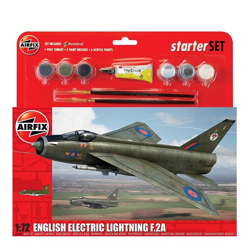 Airfix A55305 1/72 Large Starter Set, English Electric Lightning F.2A