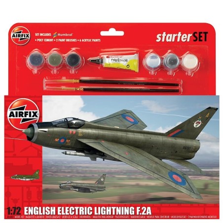 Airfix A55305 1/72 Large Starter Set, English Electric Lightning F.2A