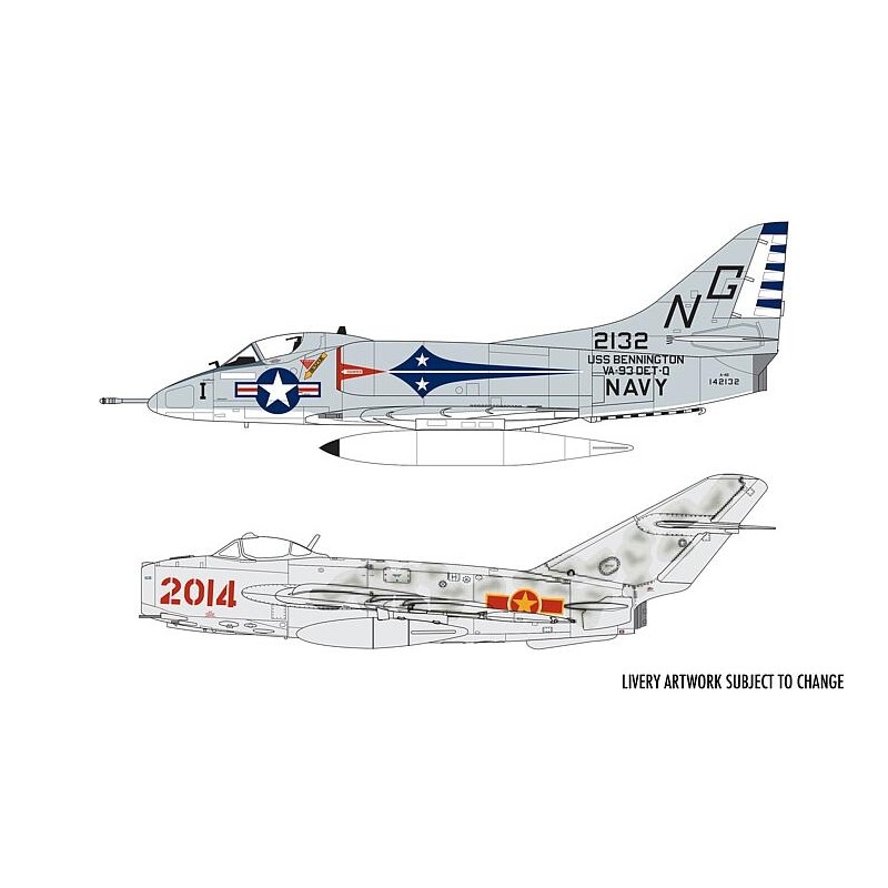 Airfix A50185 1/72 Mig 17F Fresco Douglas A-4B Skyhawk Dogfight Double