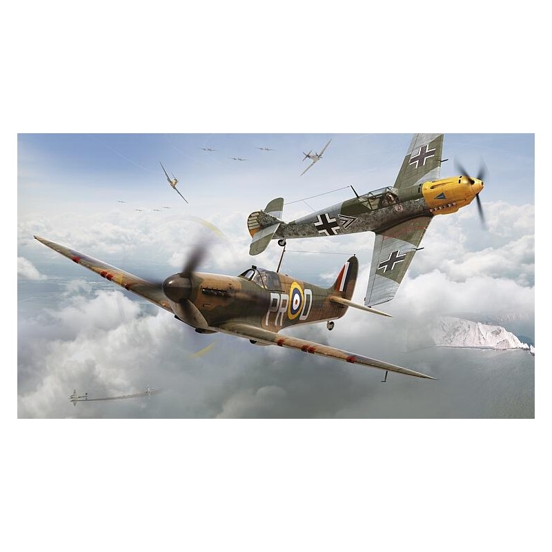 Airfix A50135 1/72 Spitfire MkIa und ME Bf109E-4 Dogfight