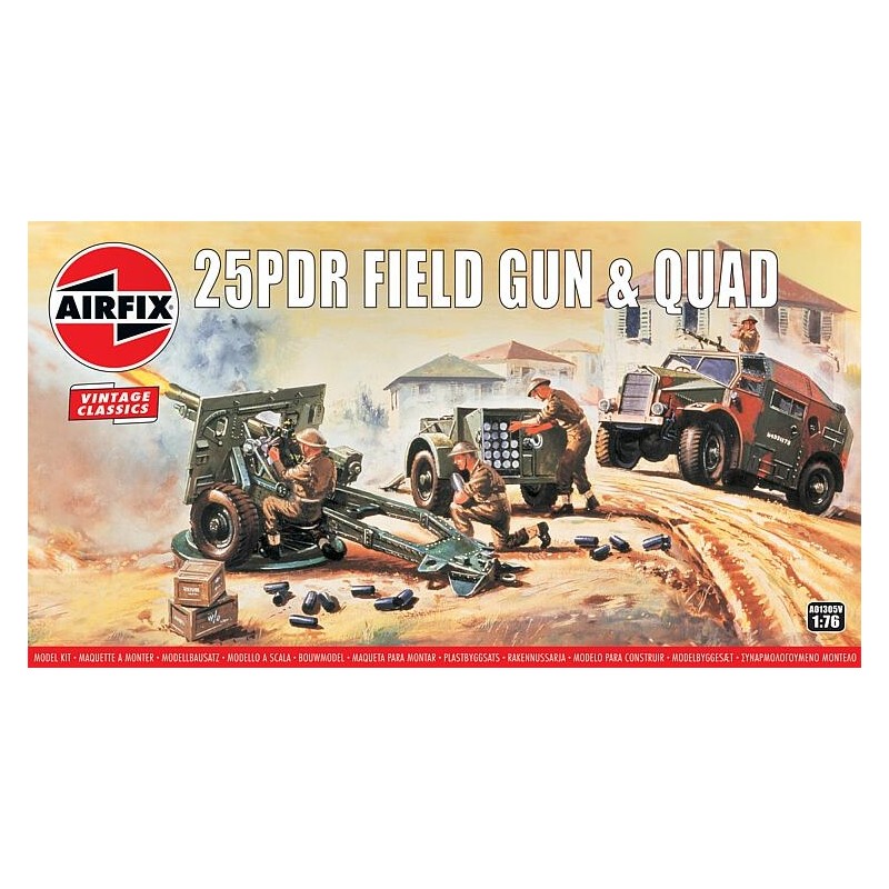 Airfix A01305V 1/76 25pdr Feldgeschütz mit Morris Com. C8 Fat