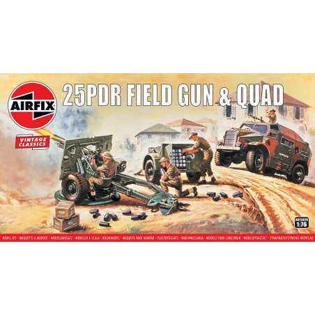 Airfix A01305V 1/76 25pdr Feldgeschütz mit Morris Com. C8 Fat