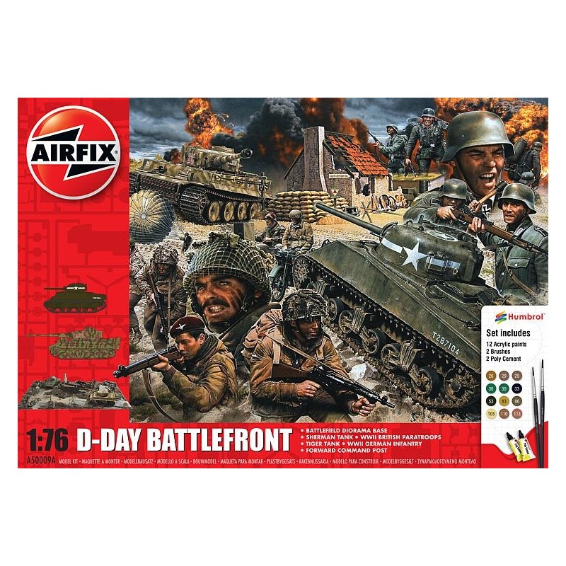 Airfix A50009A 1/76 75 Jahre D-Day, Geschenk-Set, Frontlinie