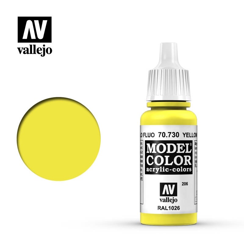 Vallejo 70730 Gelb, fluoreszierend, 17 ml