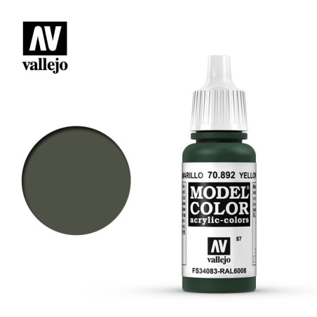 Vallejo 70892 Gelbolivgrün, matt, 17 ml