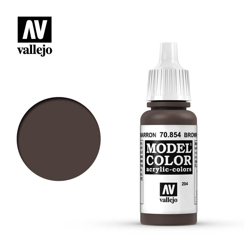 Vallejo 70854 Lasur, Braun, glänzend, 17 ml