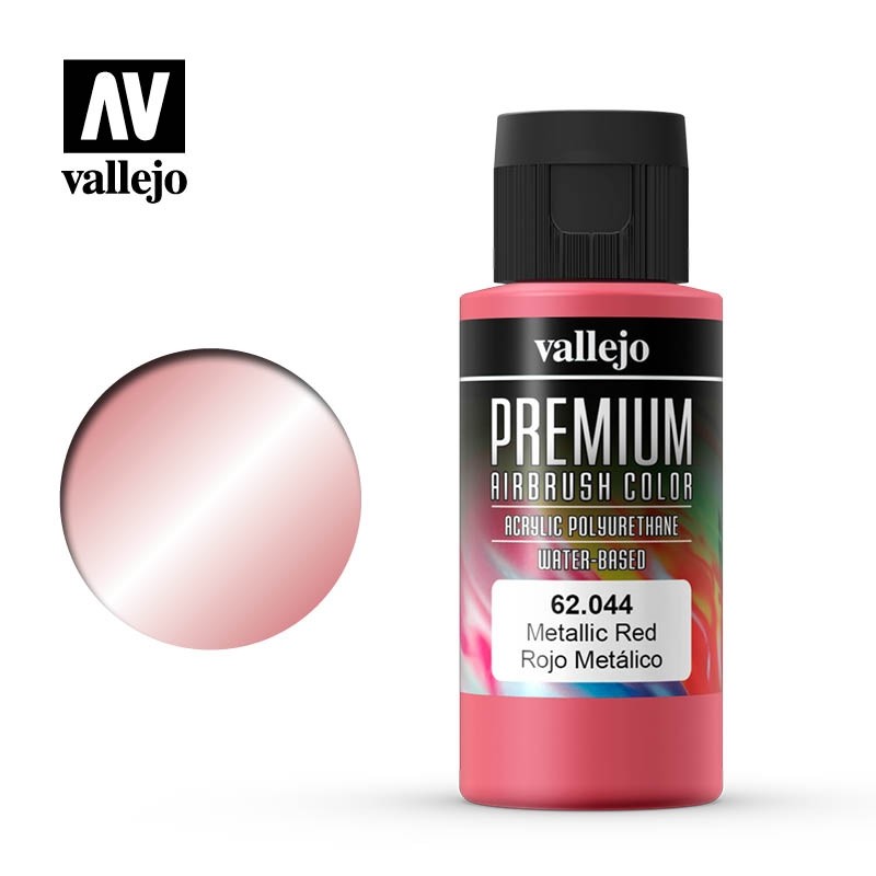 Vallejo 62044 Metallic, Rot, 60 ml