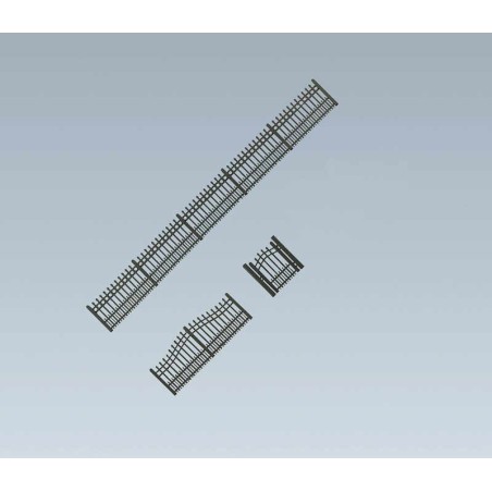 Faller 180411 Eisen-Gartenzaun, 684 mm