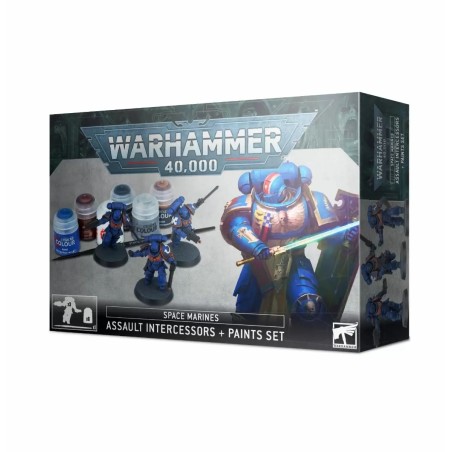 Games workshop 60-11 Space Marines Assault Intercessors and Paint Set