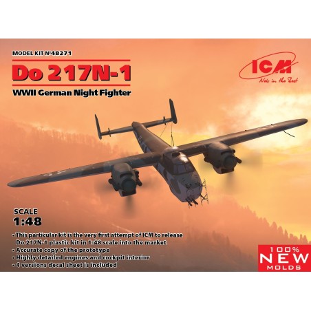 ICM 48271 Do 217N-1 WWII tysk nat kampfly 1/48