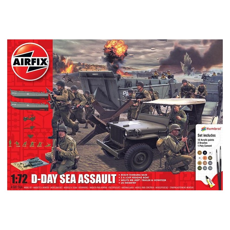 Airfix A50156A 1/76 75 Jahre D-Day, Geschenk-Set, Seeangriff