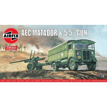 Airfix A01314V 1/76 AEC Matador & 5.5 inch Gun