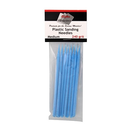 Albion 345 Plastic Sanding Needle - Medium 240 Grit