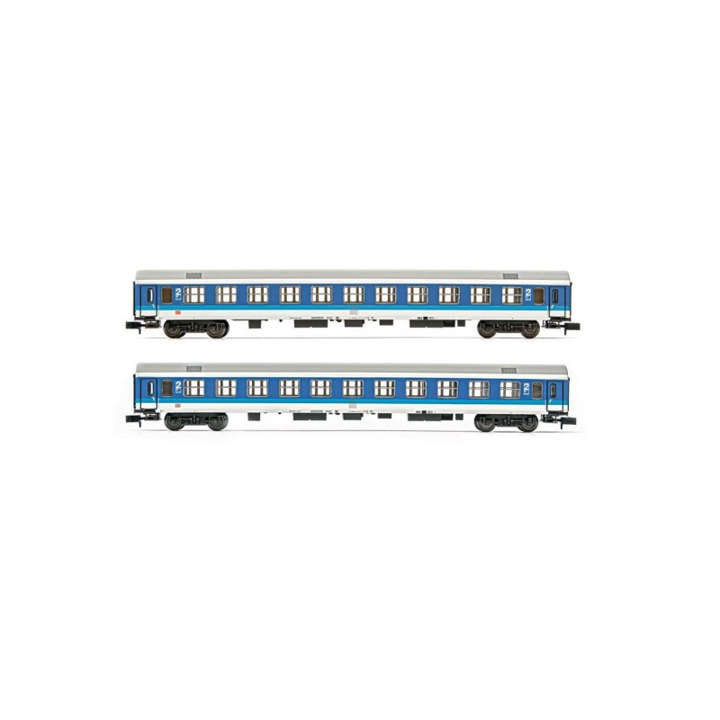 Arnold HN4307 DB AG, 2-unit pack 2nd class coach type Bomz, IR livery, period V