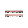 Arnold HN4309 DB Nachtzug, 2-unit pack coaches type Bomdz, period VI