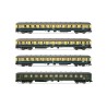 Arnold HN4315 DB, 4-unit set "Interzonenzug", consists of type m coaches, period IV-V