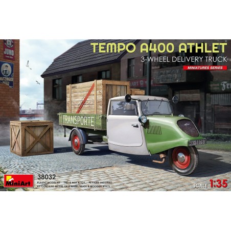 MiniArt 38032 TEMPO A400 ATHLET 3-WHEEL DELIVERY TRUCK