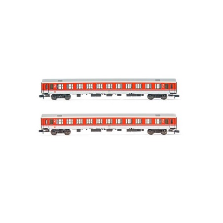 Arnold HN4308 DB AG, 2-unit pack 2nd class coach type Bomz, IC livery, period V