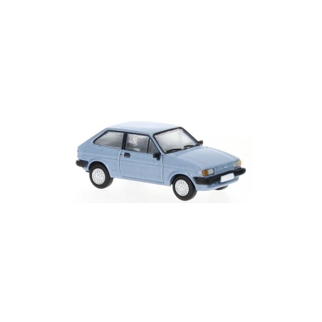 Brekina PCX870279 Ford Fiesta MK II Ghia metallic hellblau, 1985,