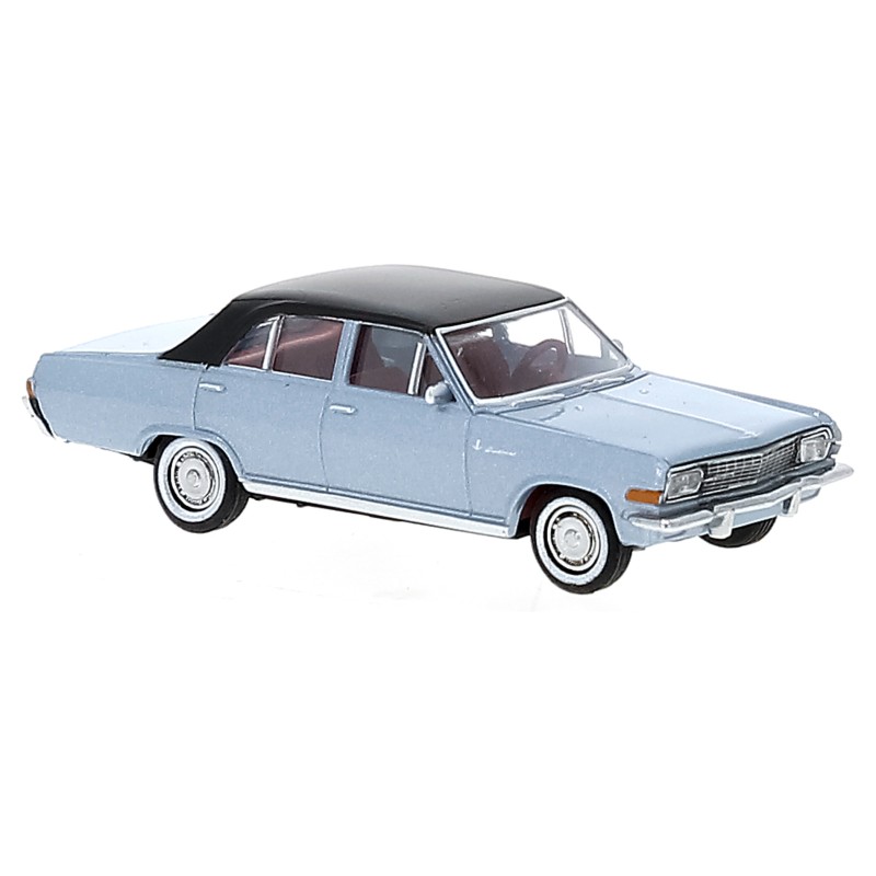 Brekina 20761 Opel Diplomat A metallic hellblau, schwarz, 1964,