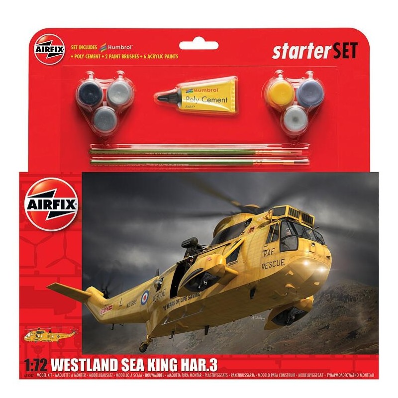 Airfix A55307A 1/72 Large Starter Set, Westland Sea King HAR.3