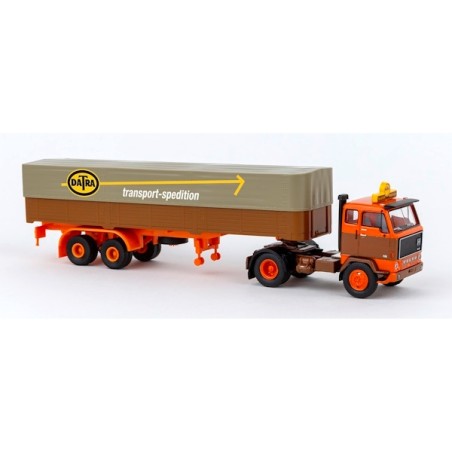 Brekina 85673 Volvo F89 Planensattelzug ´1972 - DATRA Transport