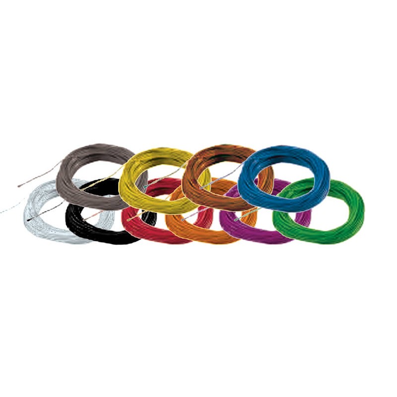 ESU 51947 Hochflexibles Kabel, Durchmesser 0.5mm, AWG36, 2A, 10m Wickel, Farbe gelb