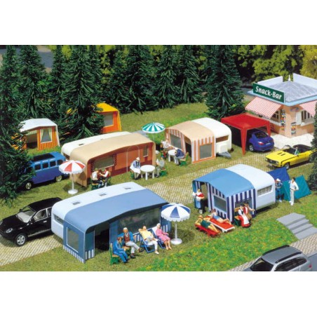 Faller 130503 Camping-Wohnwagen-Set