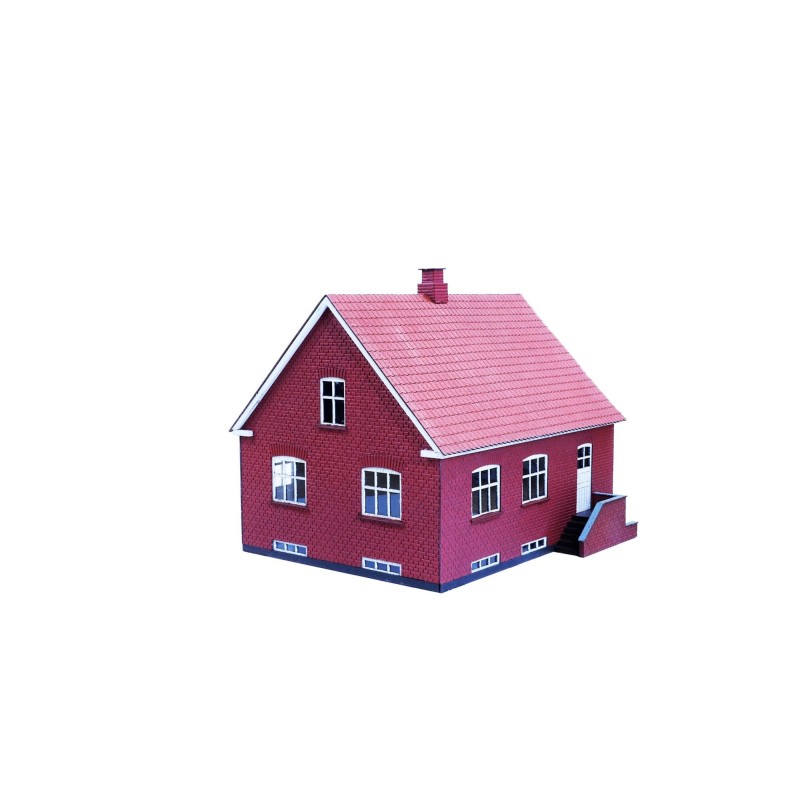 Hobbytrade 87270 Dansk villa i røde sten, Laserskåret, H0