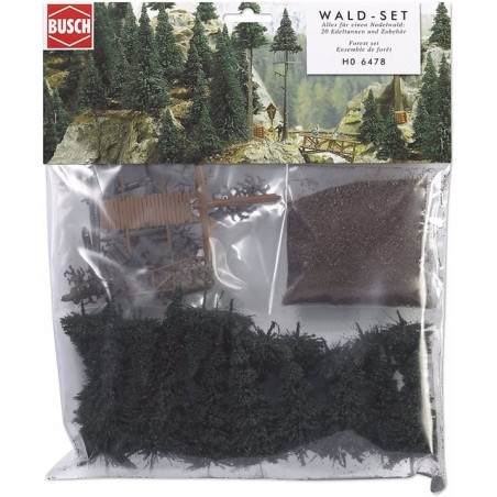 Busch 6478 Wald-Set H0