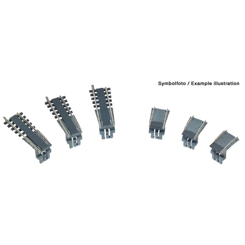 Fleischmann 665301 Ergänzungs-Set für Drehscheibe (Mittelleiter-Wechselstromsystem)