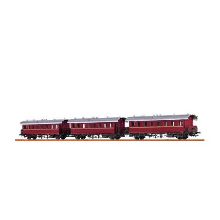 Brawa 45978 H0 Personenwagen Bib 21 der DB, 3er-Set, Epoche III