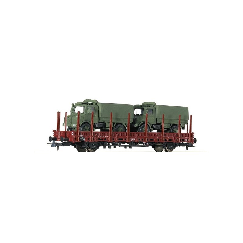 Roco 67764 Rungenwagen + 2 Unimog