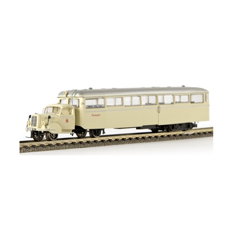 Brekina 64200 Sylter Inselbahn LT 4, hellelfenbein, Spur H0, DC, TD