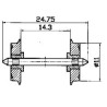 Roco 40183 AC Radsatz 11mm (1 Paar)  f.2a