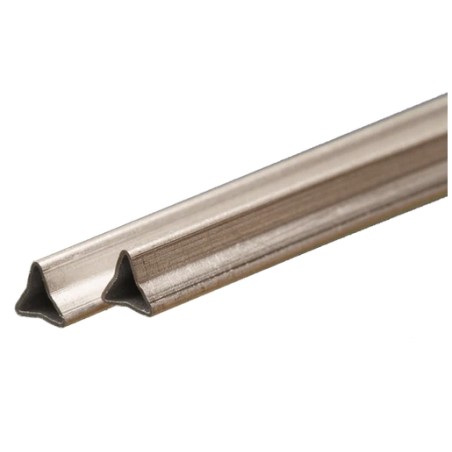 K&S KS5098 Aluminum Triangular Rør: 12" Lang (2 stk.)