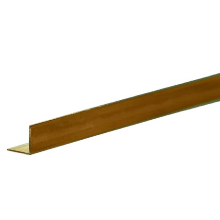 K&S KS9882 Messing Angle: 0.014" væg - 1/4" Leg Length - 12" Lang (1 stk.)