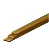 K&S KS9843 Messing Strip: 1mm Tykkelse x 6mm Brede x 300mm Lang (3 stk.)