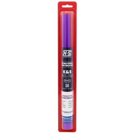 K&S KS6050 Purple Aluminum Crafting Foil 0.004" Tykkelse (36 Ga) x 12" Brede x 24" Lang (1 Roll)